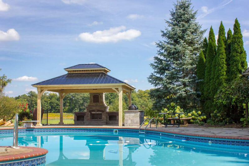 Pavilion by the pool