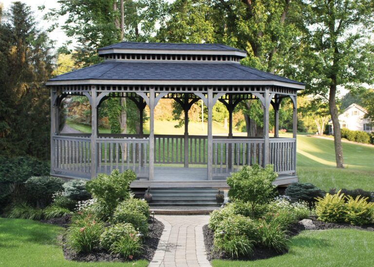 The Savannah Wood poly outdoor Gazebo by Miller's Mini Barns,The brown Savannah Wood poly outdoor Gazebo by Miller's Mini Barns,The Savannah Wood wooden outdoor Gazebo by Miller's Mini Barns,12x20 Savannah Wood wooden outdoor Gazebo
