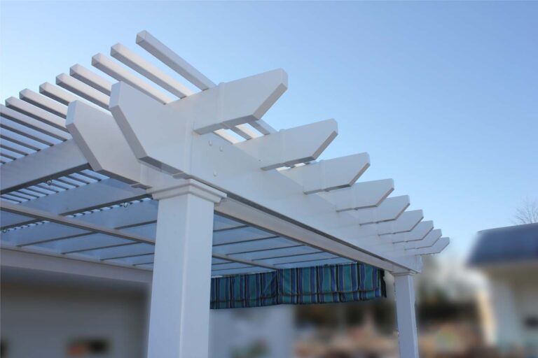 Classic end cap for Vinyl Pergolas