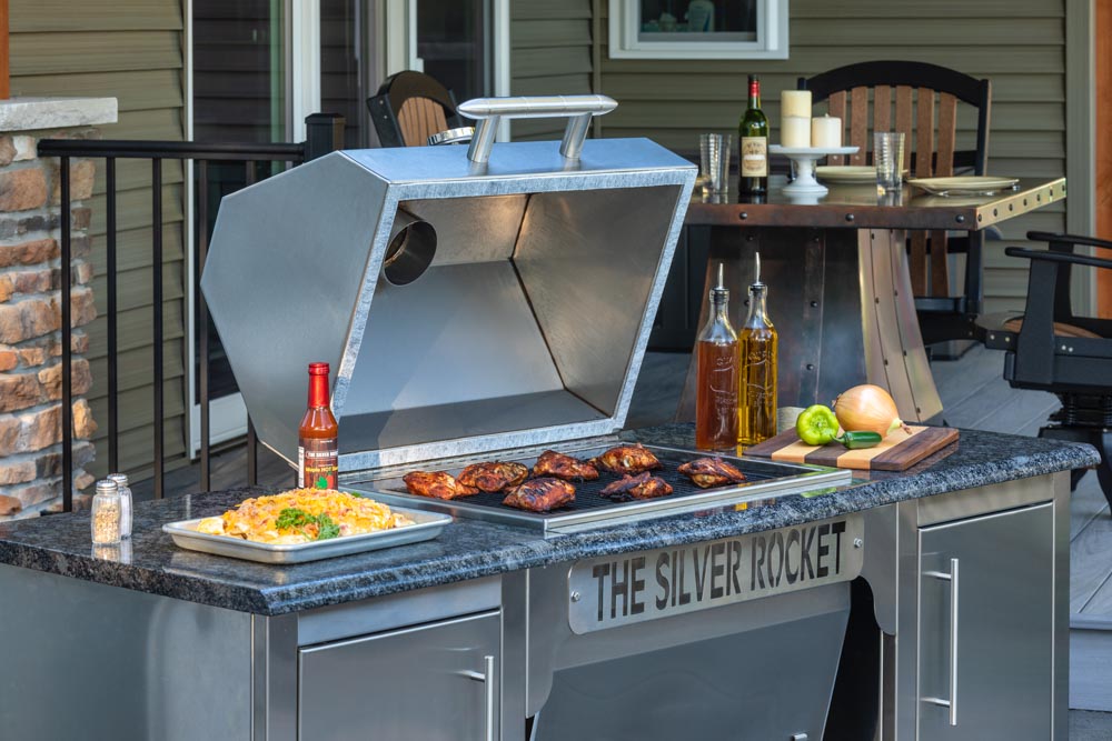 Silver Rocket Grill with Cabinets - Image 4