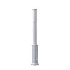 Vinyl Savannah post for pergolas that is 6x6" Top & 8x8" Base